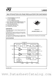 L4943 datasheet pdf SGS Thomson Microelectronics