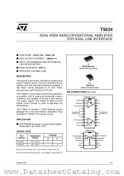 TS634IP datasheet pdf SGS Thomson Microelectronics