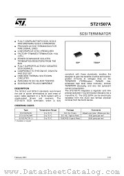 ST21S07ACW datasheet pdf SGS Thomson Microelectronics