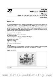 AN1344 datasheet pdf SGS Thomson Microelectronics