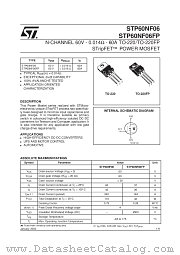STP60NF06 datasheet pdf SGS Thomson Microelectronics