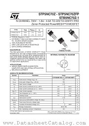 STB5NC70Z-1 datasheet pdf SGS Thomson Microelectronics