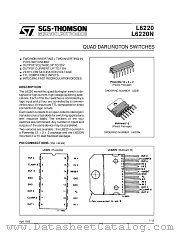L6220N datasheet pdf SGS Thomson Microelectronics