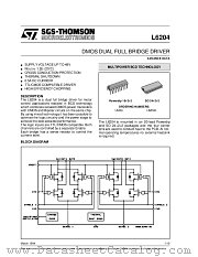 L6204D datasheet pdf SGS Thomson Microelectronics