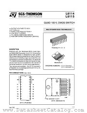 L6115 datasheet pdf SGS Thomson Microelectronics