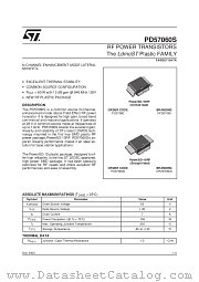 PD57060S datasheet pdf SGS Thomson Microelectronics