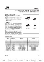 ST3232BWR datasheet pdf SGS Thomson Microelectronics