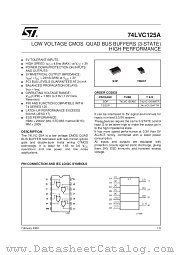 74LVC125AM datasheet pdf SGS Thomson Microelectronics