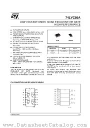 74LVC86ATTR datasheet pdf SGS Thomson Microelectronics
