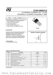 STGP10NB37LZ datasheet pdf SGS Thomson Microelectronics