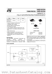 VND1NV04 datasheet pdf SGS Thomson Microelectronics