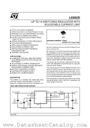 L6902D013TR datasheet pdf SGS Thomson Microelectronics