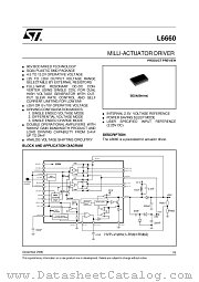 L6660 datasheet pdf SGS Thomson Microelectronics