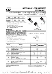 STP5NC90ZFP datasheet pdf SGS Thomson Microelectronics