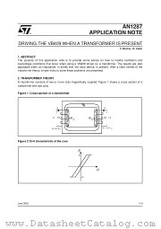 AN1287 datasheet pdf SGS Thomson Microelectronics