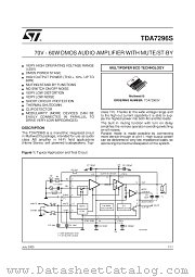 TDA7296S datasheet pdf SGS Thomson Microelectronics