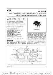 VND670SP datasheet pdf SGS Thomson Microelectronics