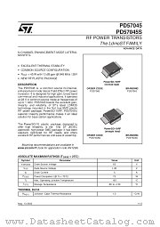 PD57045S datasheet pdf SGS Thomson Microelectronics
