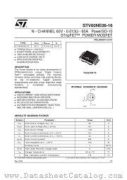 STV60NE06-16 datasheet pdf SGS Thomson Microelectronics