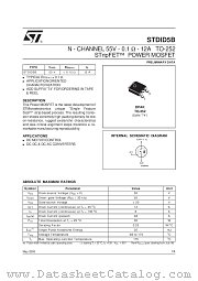 STDID5B datasheet pdf SGS Thomson Microelectronics