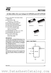 M27V322 datasheet pdf SGS Thomson Microelectronics
