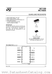 MC1489AP datasheet pdf SGS Thomson Microelectronics