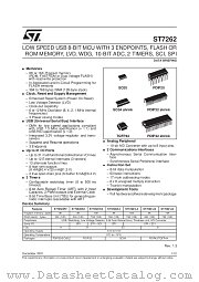 ST72621J4T1 datasheet pdf SGS Thomson Microelectronics