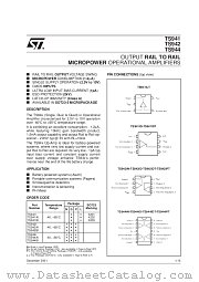 TS941 datasheet pdf SGS Thomson Microelectronics
