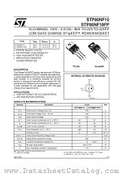 STP80NF10 datasheet pdf SGS Thomson Microelectronics