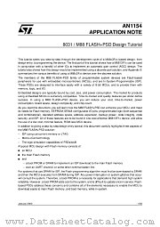 AN1154 datasheet pdf SGS Thomson Microelectronics