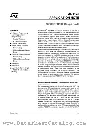 AN1178 datasheet pdf SGS Thomson Microelectronics