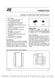 74VHCT273ATTR datasheet pdf SGS Thomson Microelectronics