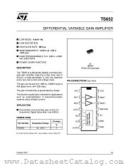 TS652IDT datasheet pdf SGS Thomson Microelectronics