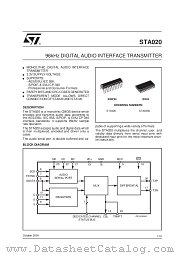STA020D datasheet pdf SGS Thomson Microelectronics