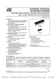 ST72215G datasheet pdf SGS Thomson Microelectronics