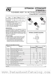 STP6NC60FP datasheet pdf SGS Thomson Microelectronics