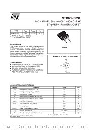 STB60NF03L datasheet pdf SGS Thomson Microelectronics