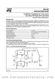 AN1126 datasheet pdf SGS Thomson Microelectronics