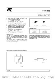 74V1T70STR datasheet pdf SGS Thomson Microelectronics