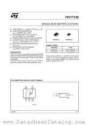 74V1T126CTR datasheet pdf SGS Thomson Microelectronics