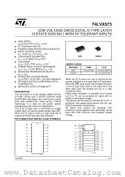 74LVX573MTR datasheet pdf SGS Thomson Microelectronics