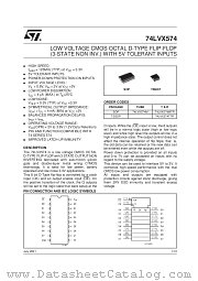 74LVX574MTR datasheet pdf SGS Thomson Microelectronics