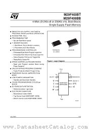 M29F4 datasheet pdf SGS Thomson Microelectronics