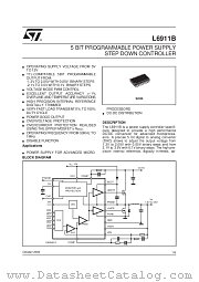 L6911B datasheet pdf SGS Thomson Microelectronics