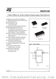 M29F010B datasheet pdf SGS Thomson Microelectronics