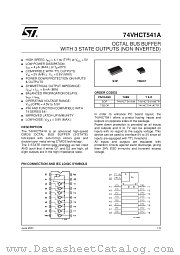 74VHCT541ATTR datasheet pdf SGS Thomson Microelectronics