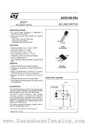 ACS108-5SA datasheet pdf SGS Thomson Microelectronics