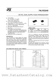 74LVX3245MTR datasheet pdf SGS Thomson Microelectronics