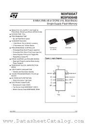 M29F800AB70N1 datasheet pdf SGS Thomson Microelectronics