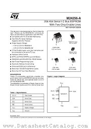 M24256-A datasheet pdf SGS Thomson Microelectronics